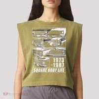 1973 1987 Square Body Truck Squarebody Garment-Dyed Women's Muscle Tee thumb 2
