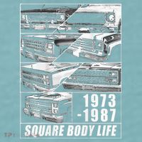 1973 1987 Square Body Truck Squarebody Sueded Cloud Jersey T-Shirt thumb 2