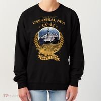 1947 1990 Uss Coral Sea Cv43 Women's Sweatshirt thumb 0