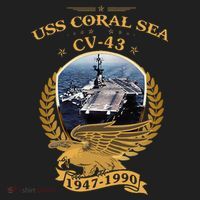1947 1990 Uss Coral Sea Cv43 Women's Sweatshirt thumb 2