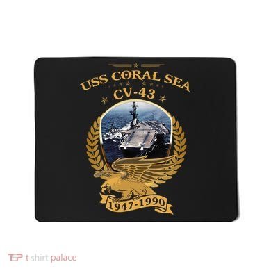1947 1990 Uss Coral Sea Cv43 Mousepad