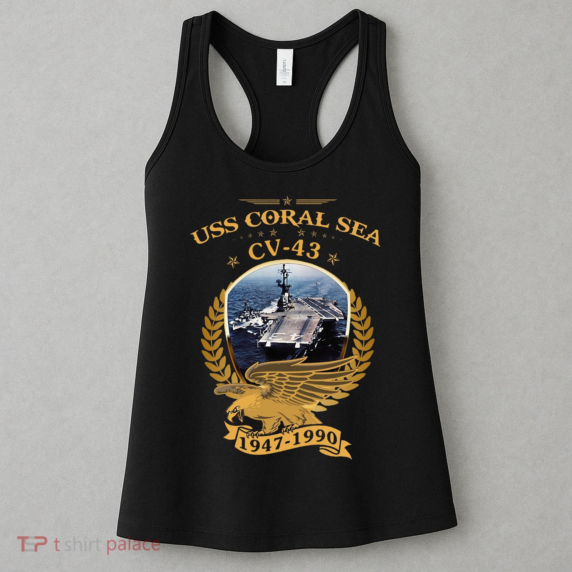 1947 1990 Uss Coral Sea Cv43 Women's Tank Top