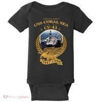 1947 1990 Uss Coral Sea Cv43 Baby Bodysuit thumb 0