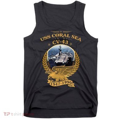 1947 1990 Uss Coral Sea Cv43 Tank Top