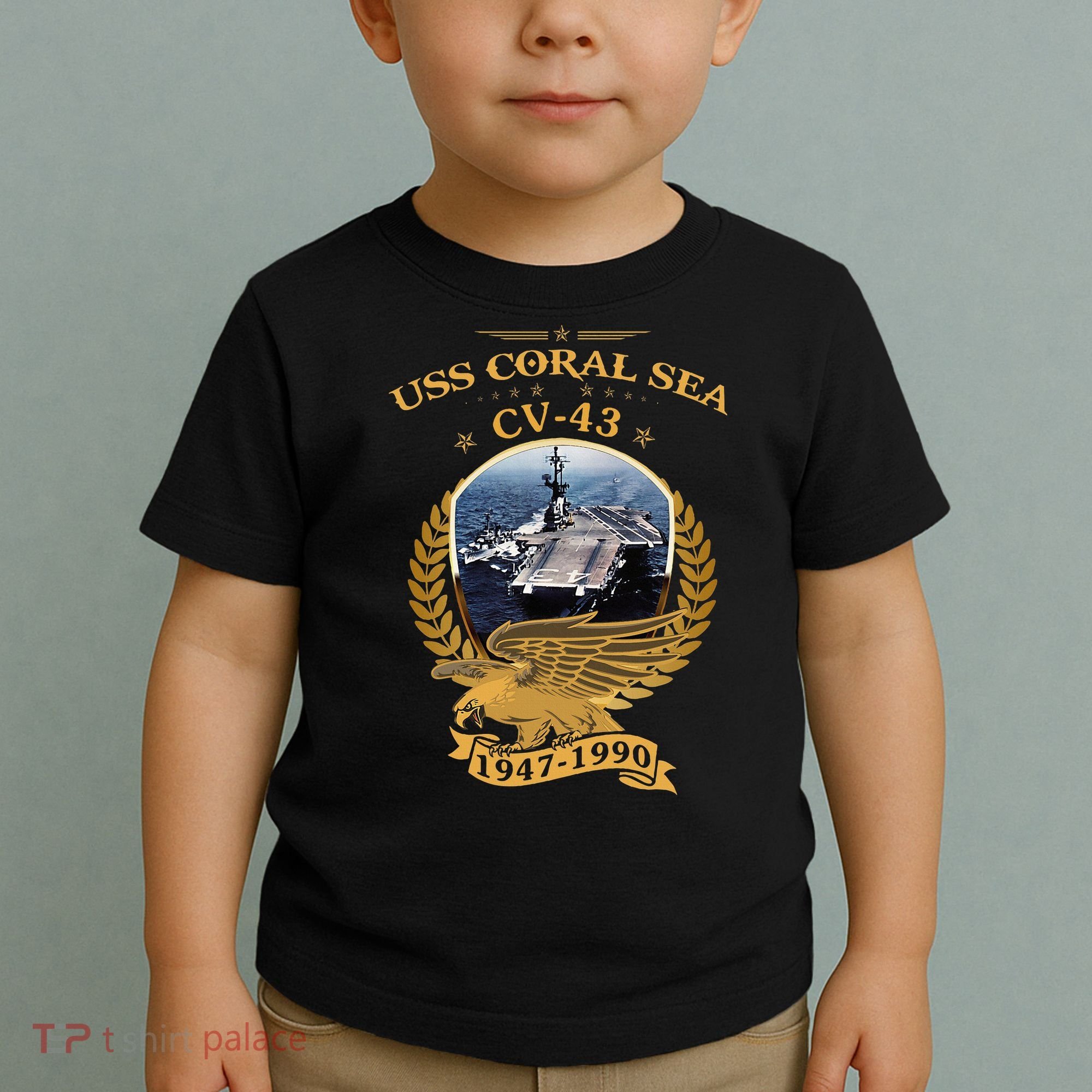 1947 1990 Uss Coral Sea Cv43 Toddler T-Shirt
