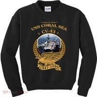 1947 1990 Uss Coral Sea Cv43 Kids Sweatshirt thumb 0