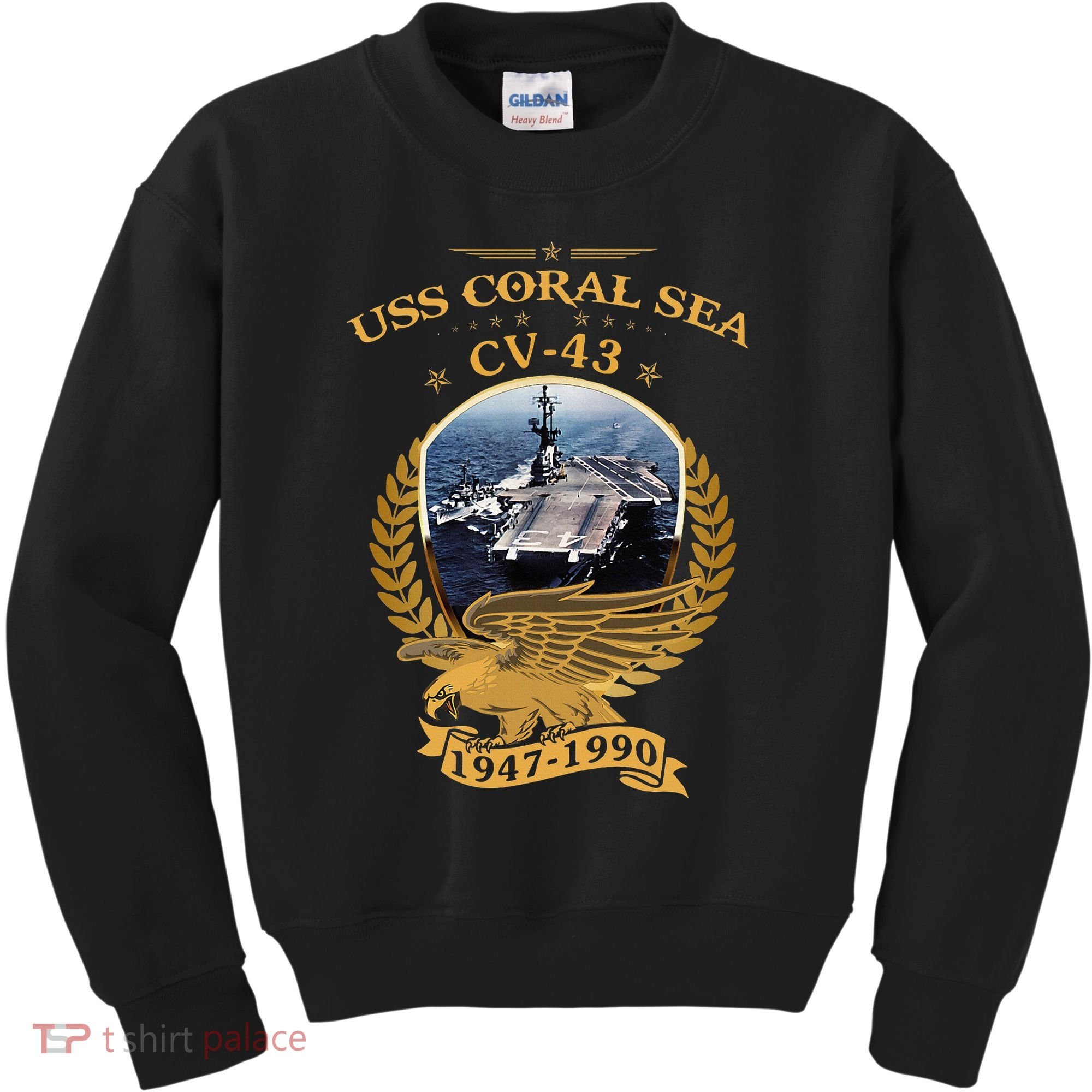 1947 1990 Uss Coral Sea Cv43 Kids Sweatshirt