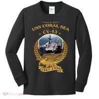 1947 1990 Uss Coral Sea Cv43 Kids Long Sleeve Shirt thumb 0