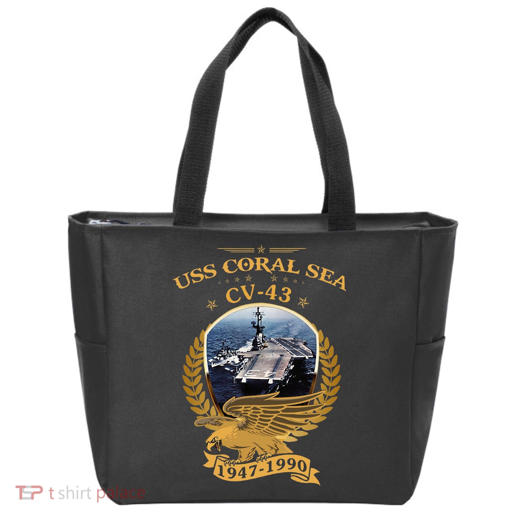 1947 1990 Uss Coral Sea Cv43 Tote Bag