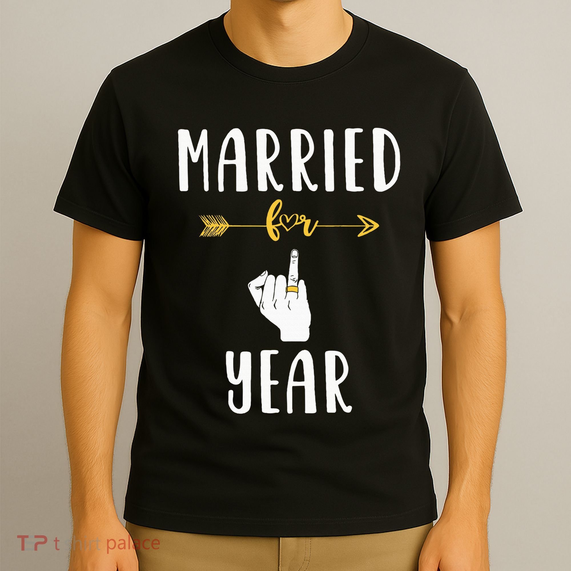 1st 1 Year Wedding Anniversary Gift Married Husband Wife T-Shirt