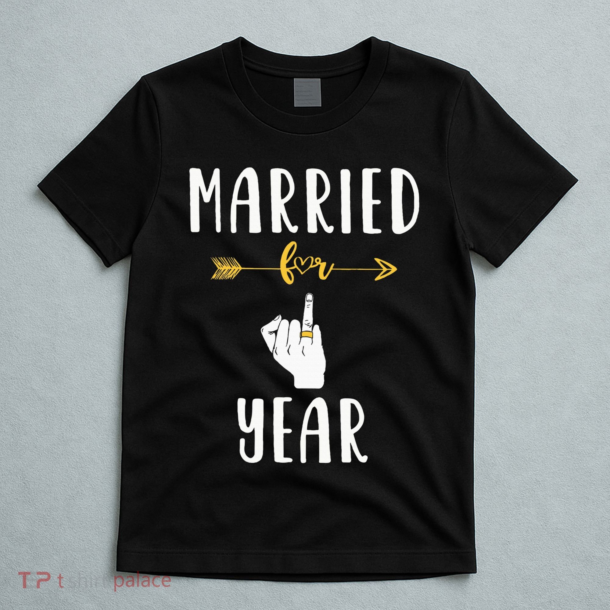 1st 1 Year Wedding Anniversary Gift Married Husband Wife T-Shirt