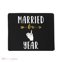1st 1 Year Wedding Anniversary Gift Married Husband Wife Mousepad thumb 0