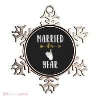 1st 1 Year Wedding Anniversary Gift Married Husband Wife Ornament thumb 0