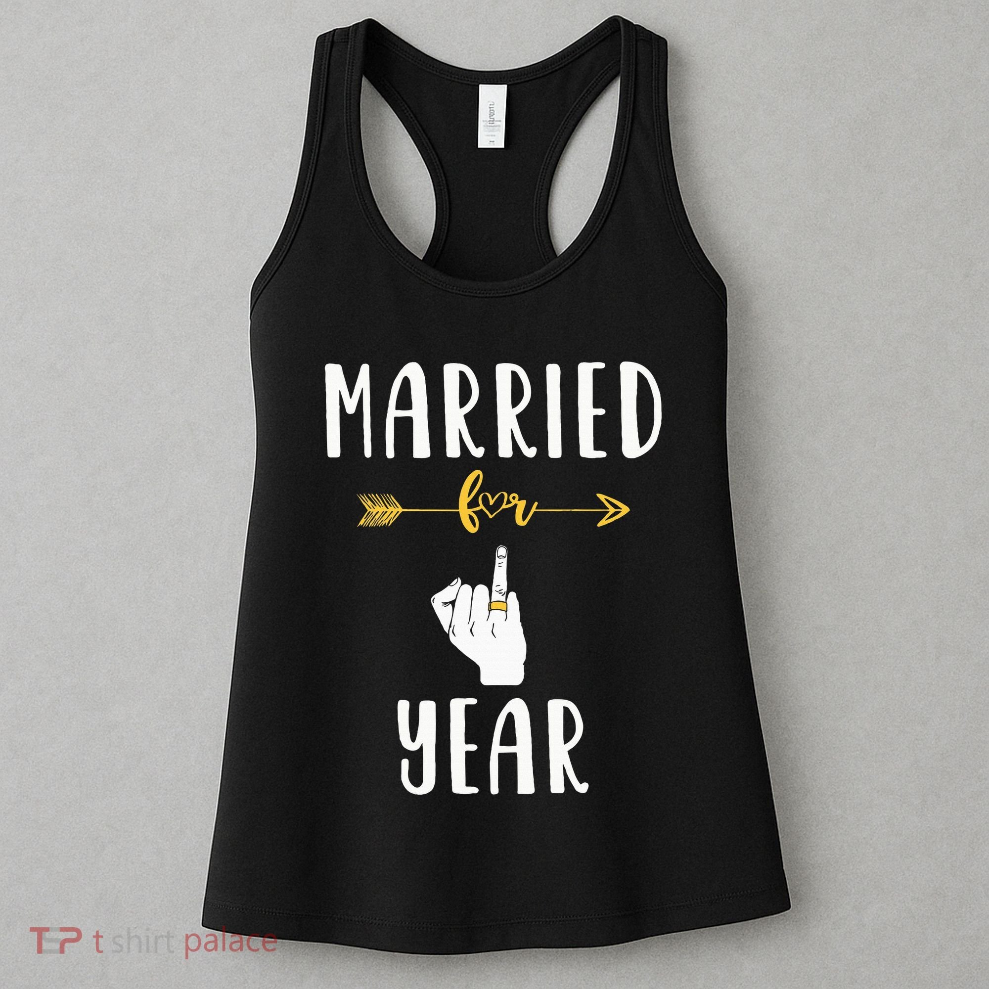 1st 1 Year Wedding Anniversary Gift Married Husband Wife Women's Tank Top