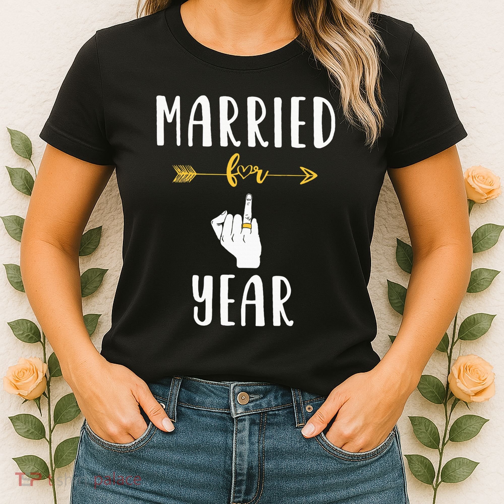 1st 1 Year Wedding Anniversary Gift Married Husband Wife Women's T-Shirt