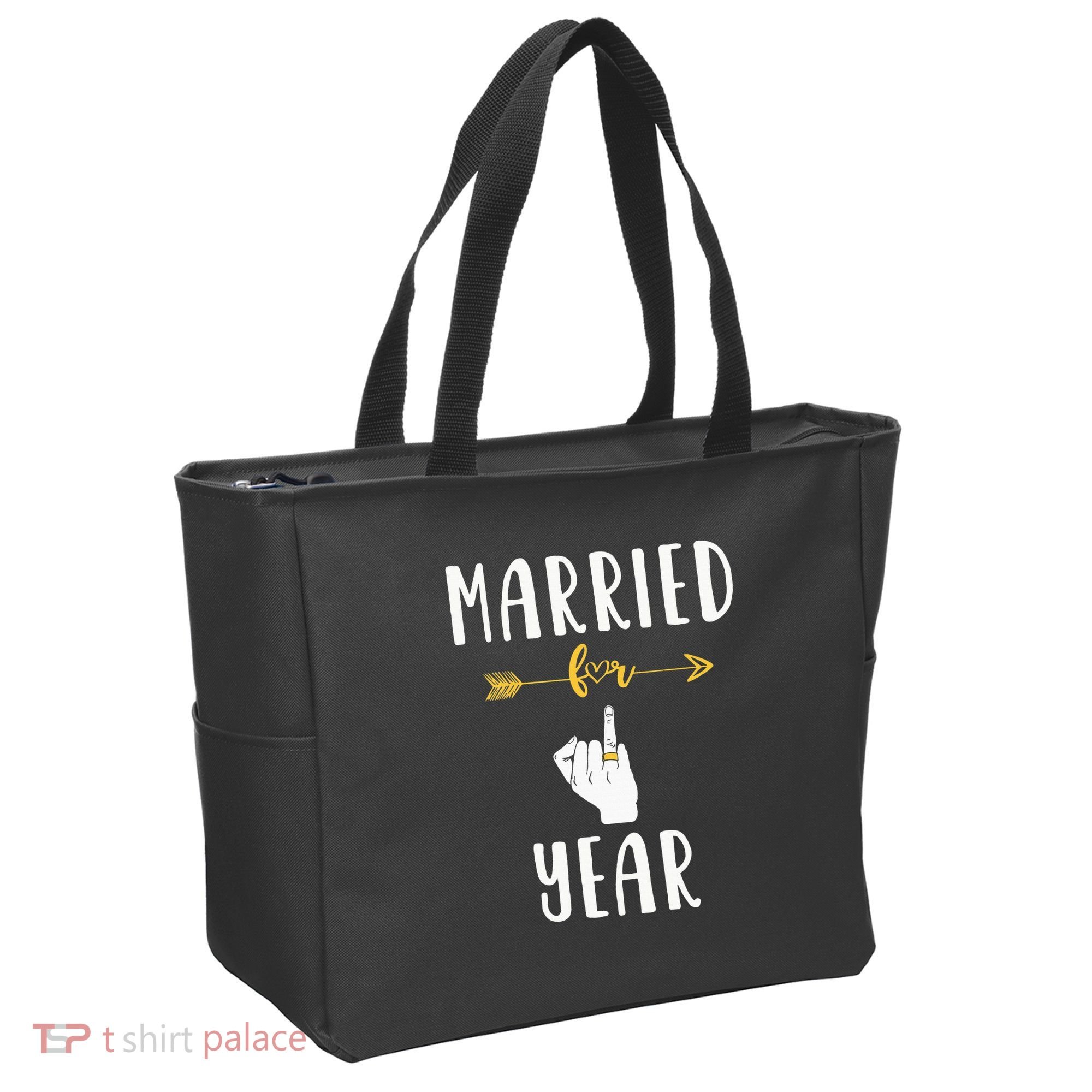1st 1 Year Wedding Anniversary Gift Married Husband Wife Tote Bag