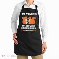 10th 10 Year Tin Wedding Anniversary Funny Couple Him Her Apron thumb 2