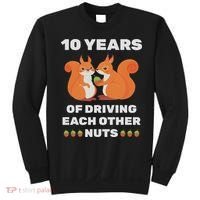 10th 10 Year Tin Wedding Anniversary Funny Couple Him Her Sweatshirt thumb 0