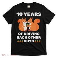 10th 10 Year Tin Wedding Anniversary Funny Couple Him Her T-Shirt thumb 0