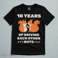 10th 10 Year Tin Wedding Anniversary Funny Couple Him Her T-Shirt thumb 5