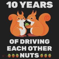 10th 10 Year Tin Wedding Anniversary Funny Couple Him Her Beanie thumb 2