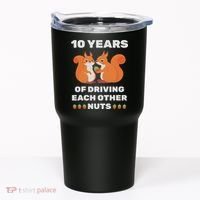 10th 10 Year Tin Wedding Anniversary Funny Couple Him Her Tumbler thumb 0