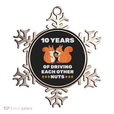 10th 10 Year Tin Wedding Anniversary Funny Couple Him Her Ornament