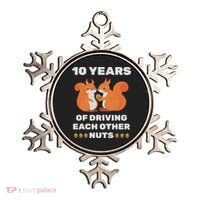 10th 10 Year Tin Wedding Anniversary Funny Couple Him Her Ornament thumb 0