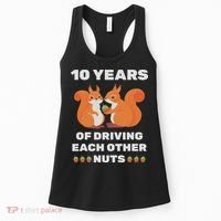 10th 10 Year Tin Wedding Anniversary Funny Couple Him Her Women's Tank Top thumb 0
