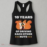 10th 10 Year Tin Wedding Anniversary Funny Couple Him Her Women's Tank Top thumb 3