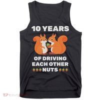 10th 10 Year Tin Wedding Anniversary Funny Couple Him Her Tank Top thumb 0