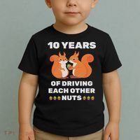 10th 10 Year Tin Wedding Anniversary Funny Couple Him Her Toddler T-Shirt thumb 2