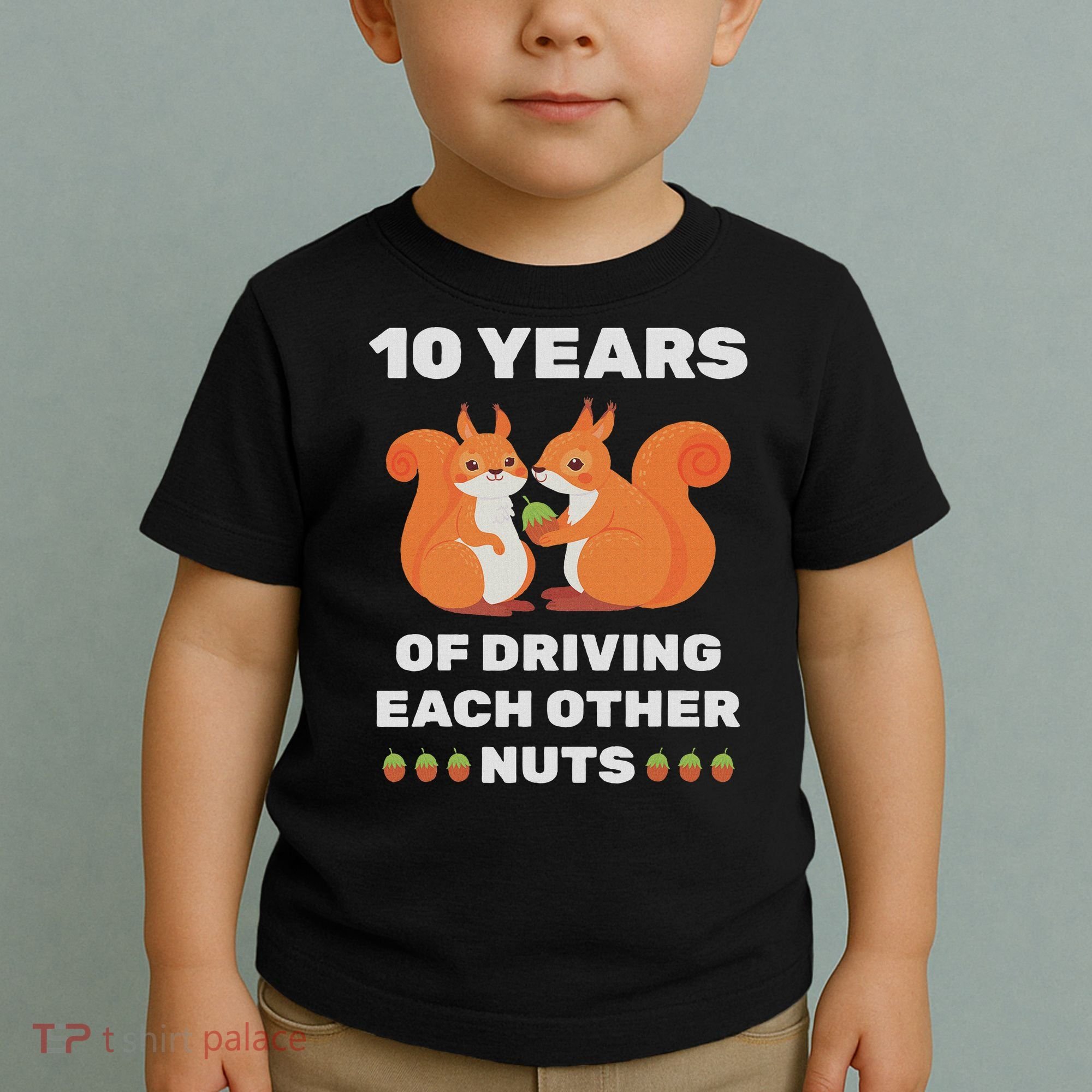 10th 10 Year Tin Wedding Anniversary Funny Couple Him Her Toddler T-Shirt