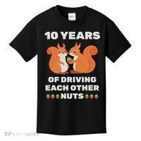 10th 10 Year Tin Wedding Anniversary Funny Couple Him Her Kids T-Shirt thumb 0