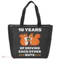 10th 10 Year Tin Wedding Anniversary Funny Couple Him Her Tote Bag thumb 0