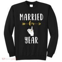 1st 1 Year Wedding Anniversary Gift Married Husband Wife Sweatshirt thumb 0
