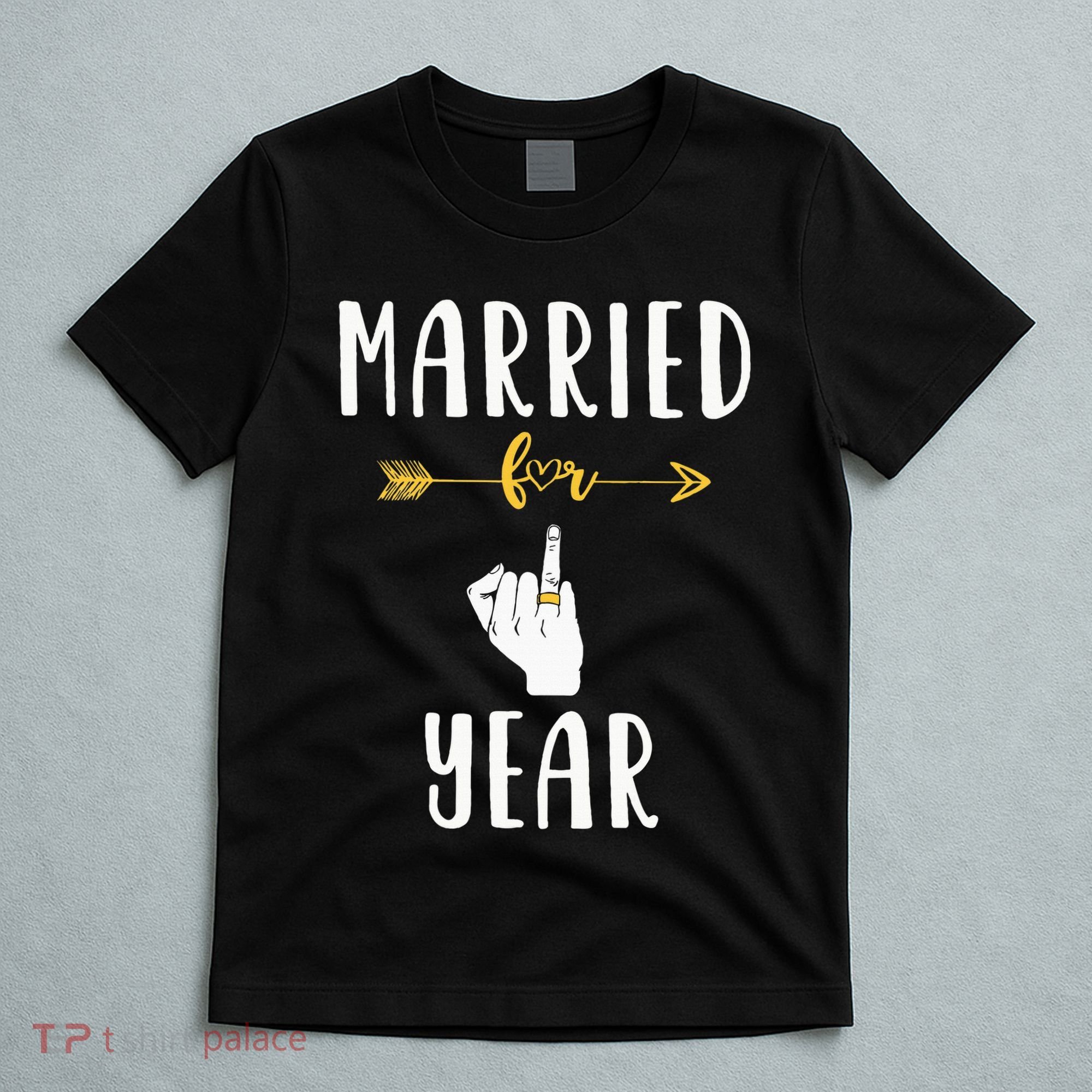 1st 1 Year Wedding Anniversary Gift Married Husband Wife T-Shirt