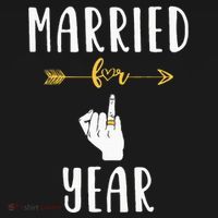 1st 1 Year Wedding Anniversary Gift Married Husband Wife Women's Hoodie thumb 2