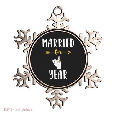 1st 1 Year Wedding Anniversary Gift Married Husband Wife Ornament