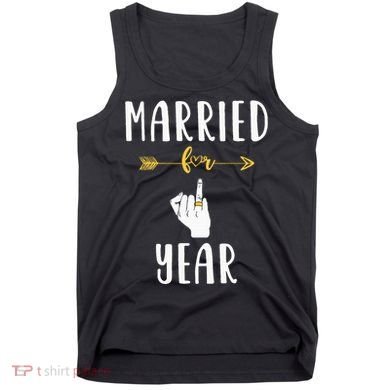 1st 1 Year Wedding Anniversary Gift Married Husband Wife Tank Top