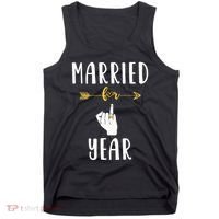1st 1 Year Wedding Anniversary Gift Married Husband Wife Tank Top thumb 0