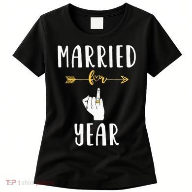 1st 1 Year Wedding Anniversary Gift Married Husband Wife Women's T-Shirt
