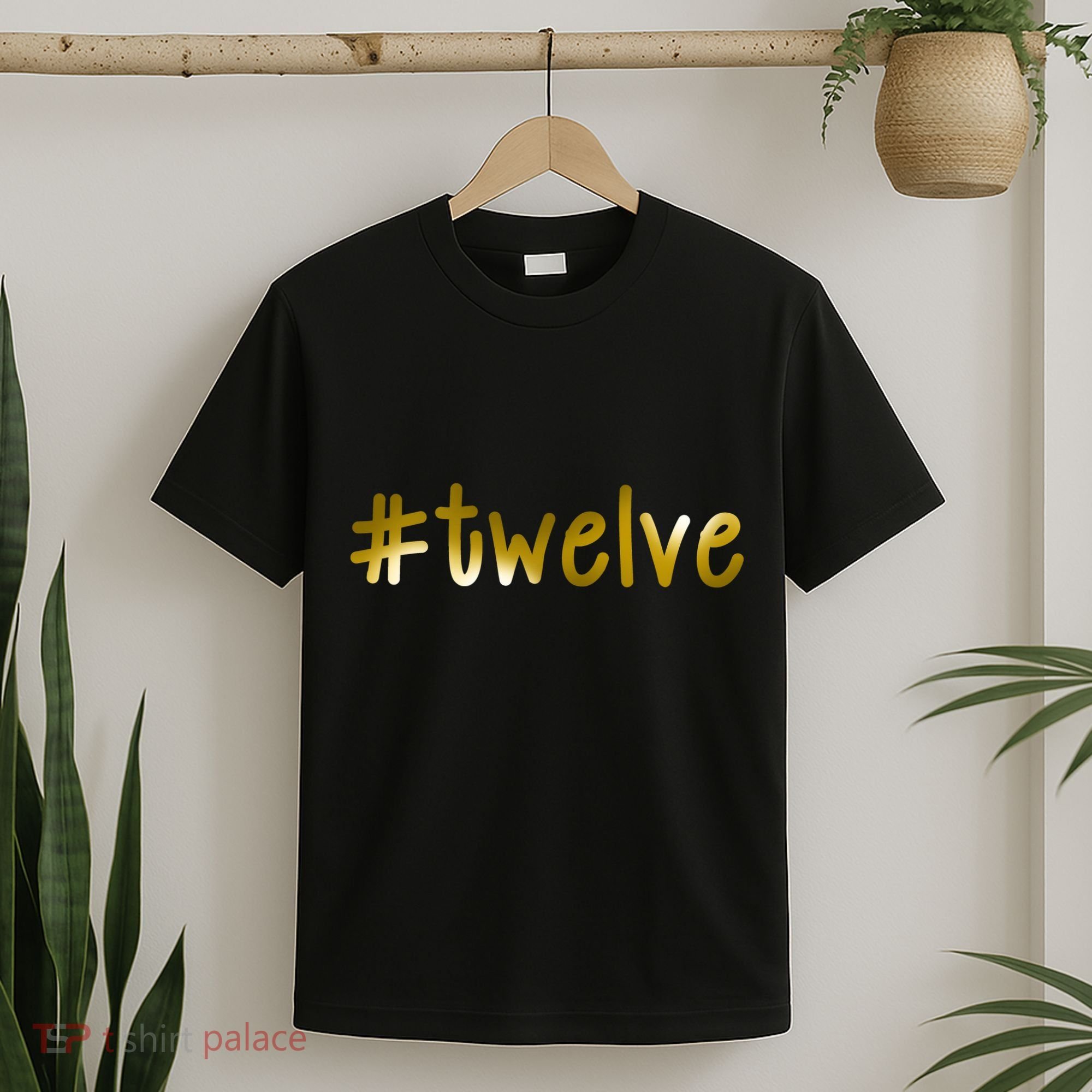 #12 Years Old Gold Limited Edition Birthday T-Shirt