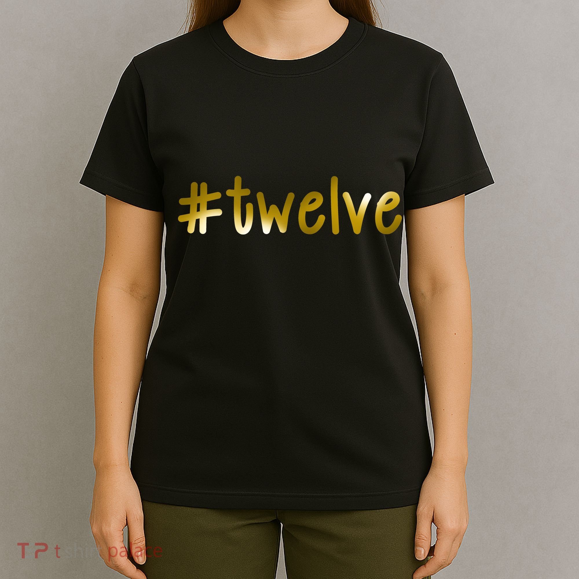 #12 Years Old Gold Limited Edition Birthday T-Shirt