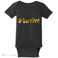 #12 Years Old Gold Limited Edition Birthday Baby Bodysuit thumb 0