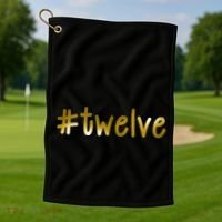 #12 Years Old Gold Limited Edition Birthday Golf Towel thumb 1