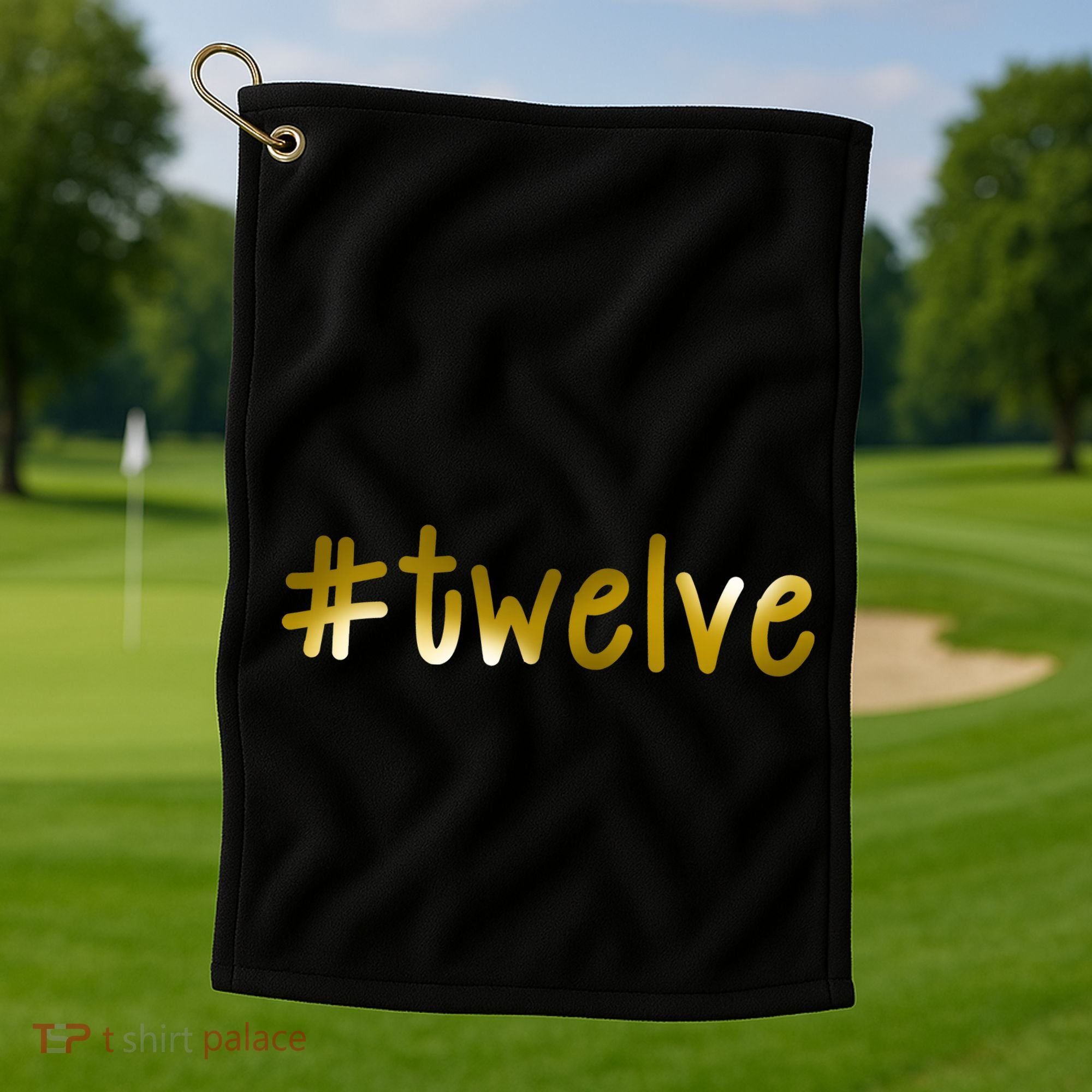 #12 Years Old Gold Limited Edition Birthday Golf Towel