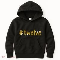 #12 Years Old Gold Limited Edition Birthday Kids Hoodie thumb 0