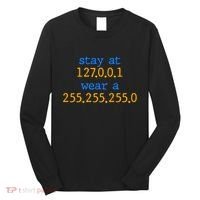 127.0.0.1 255.255.255.0 Code Stay At Home Wear A Face Mask Long Sleeve Shirt thumb 0
