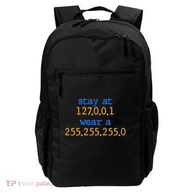 127.0.0.1 255.255.255.0 Code Stay At Home Wear A Face Mask Backpack